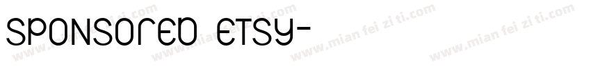 sponsored etsy字体转换